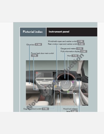 lexus rx 2013-2014 owners manual in english